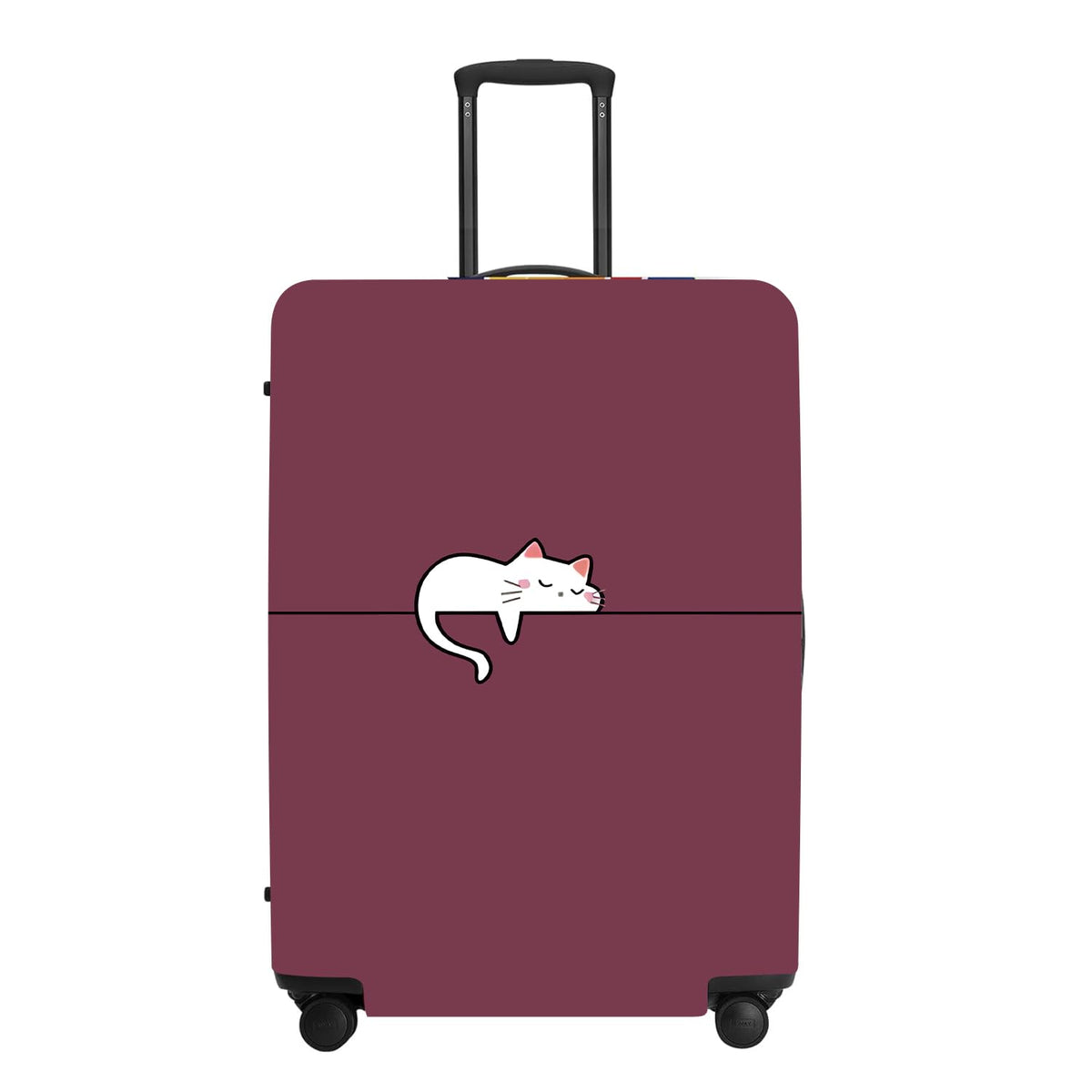 Cute Penguin "Mine" Luggage Cover Set, Cartoon Animal Print Waterproof Suitcase Protector, Travel Accessories