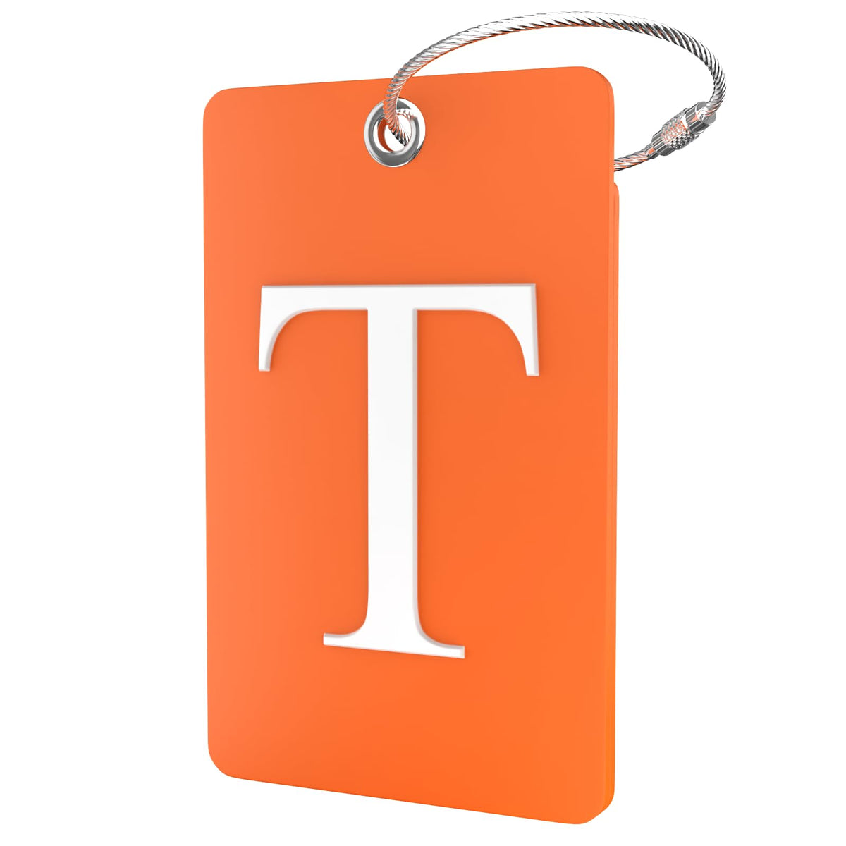 Shacke Luggage Tag for Suitcases – Initial Letter L, Bendable (Green)