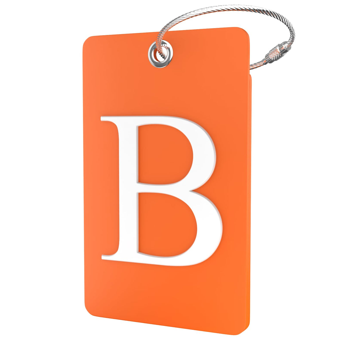 Shacke Luggage Tag for Suitcases – Initial Letter L, Bendable (Green)