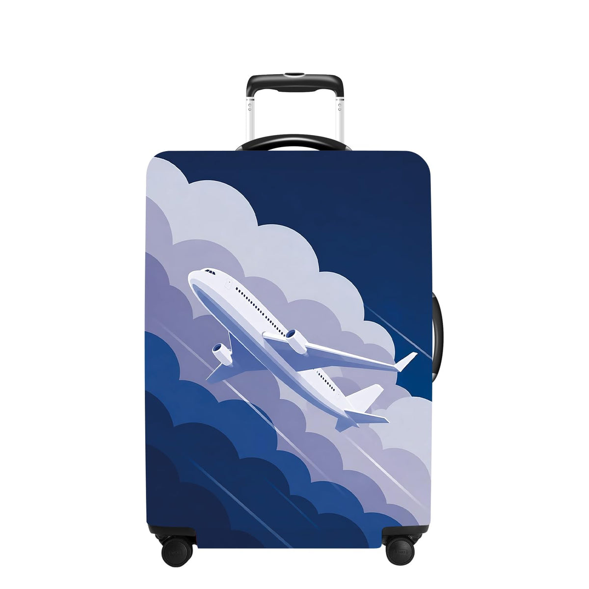 Tree Luggage Cover Washable Suitcase Cover Protector Fit 24-26 Inch Luggage Durable Travel Bag Cover with Zipper Closure M