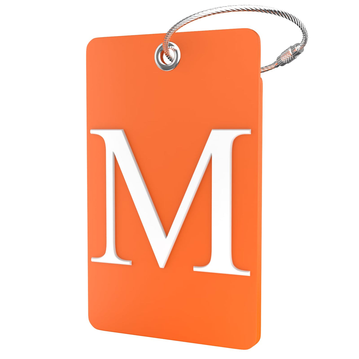Shacke Luggage Tag for Suitcases – Initial Letter L, Bendable (Green)