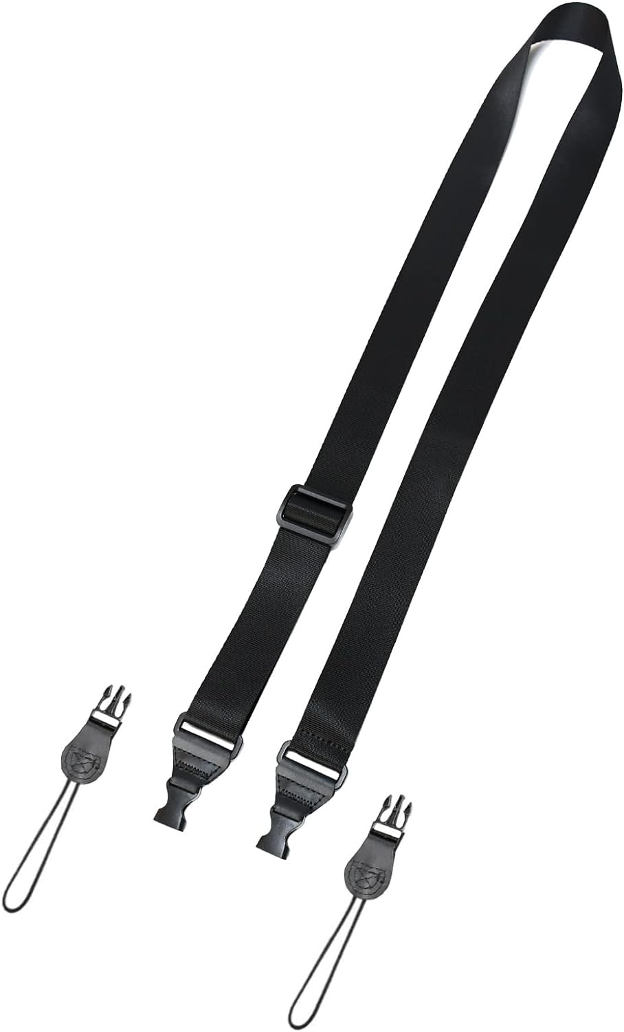 TIMISM Shoulder Strap with Pad, 2 Sets of Quick Release Buckles, Black