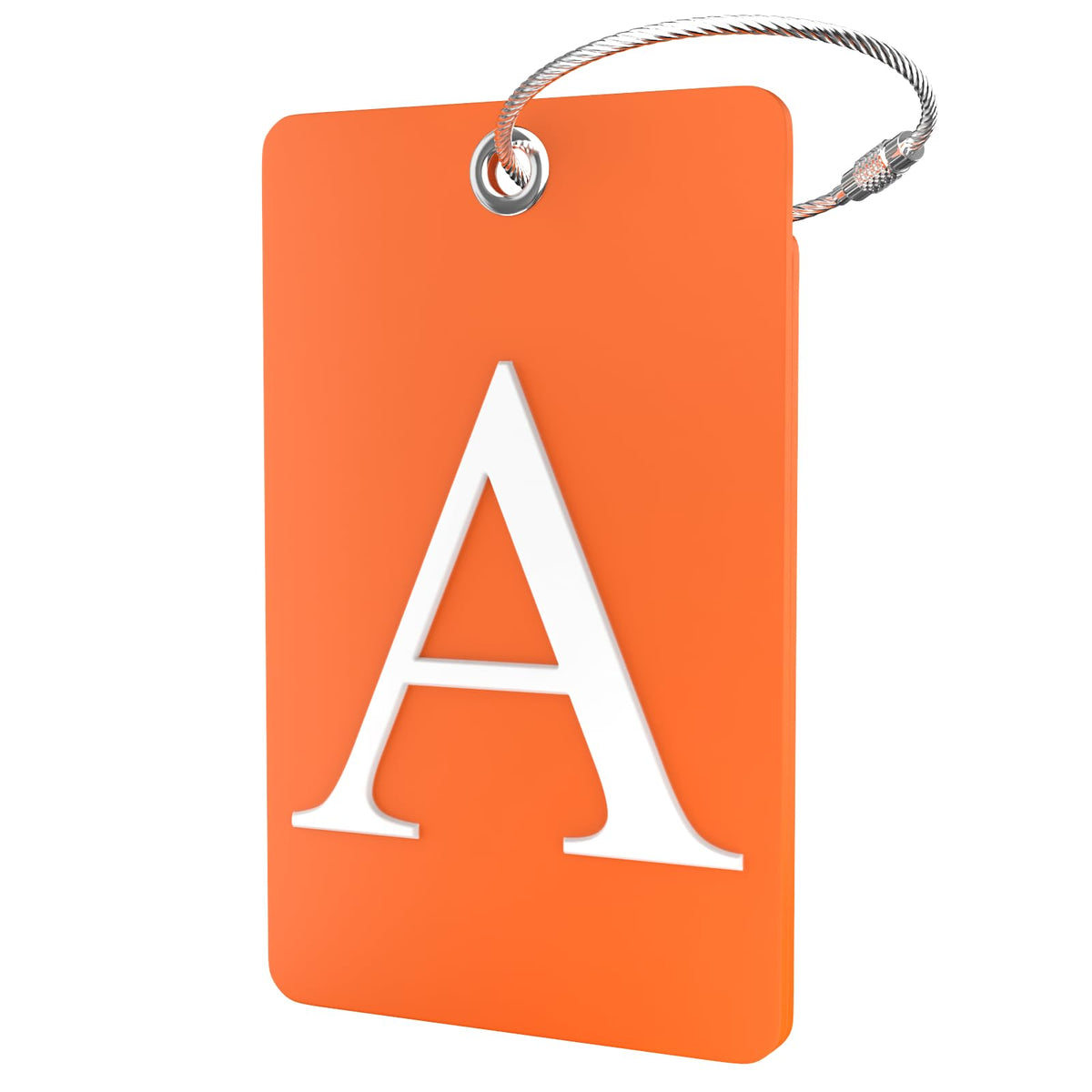 Shacke Luggage Tag for Suitcases – Initial Letter L, Bendable (Green)