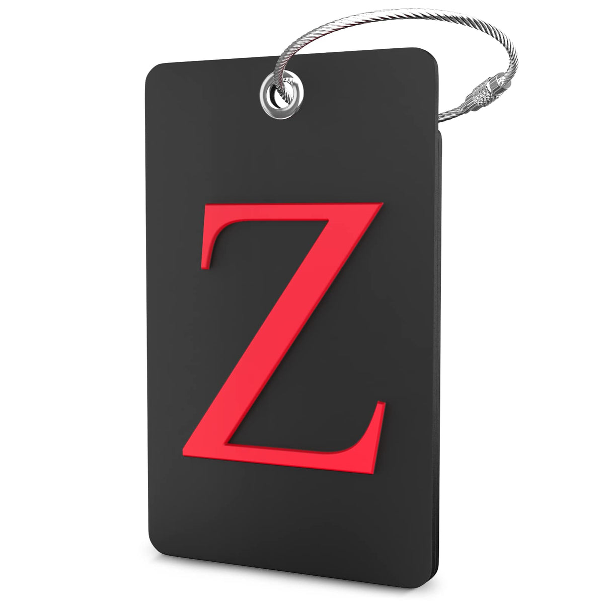 Shacke Luggage Tag for Suitcases – Initial Letter L, Bendable (Green)