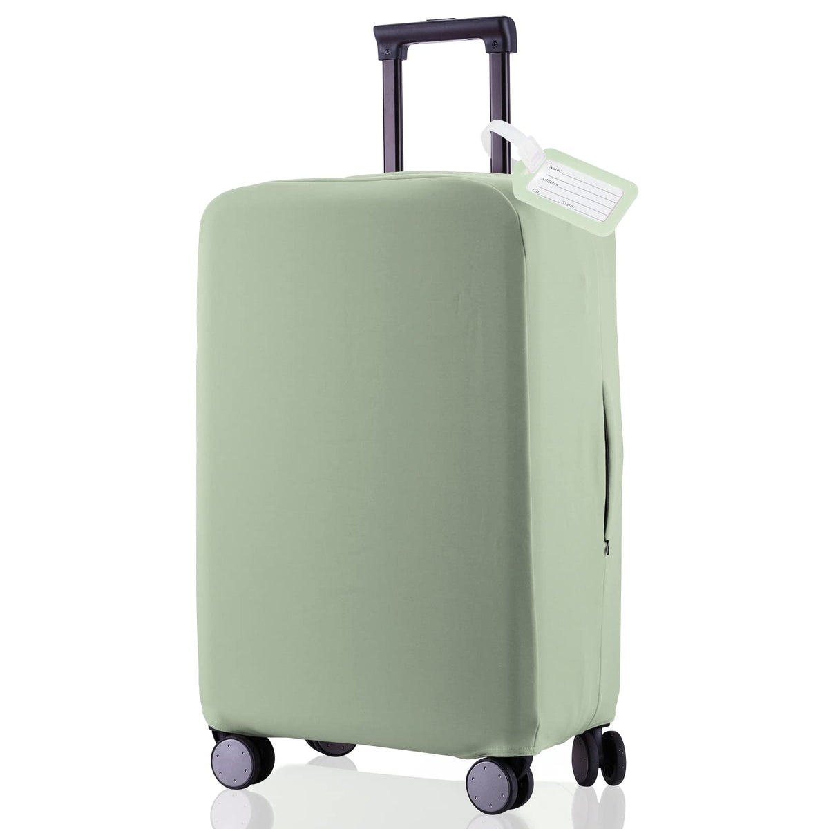 Travel Luggage Cover - Scratch-Resistant Fit 19-31 Inch, Avocado Green, XL(28-29 inch)
