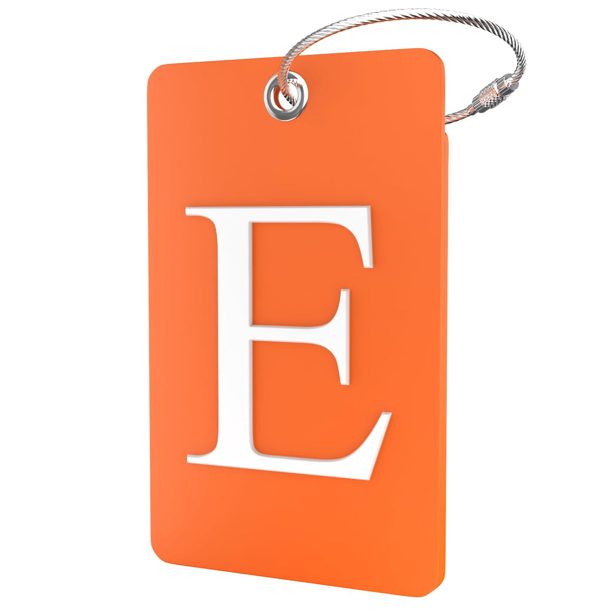 Shacke Luggage Tag for Suitcases – Initial Letter L, Bendable (Green)