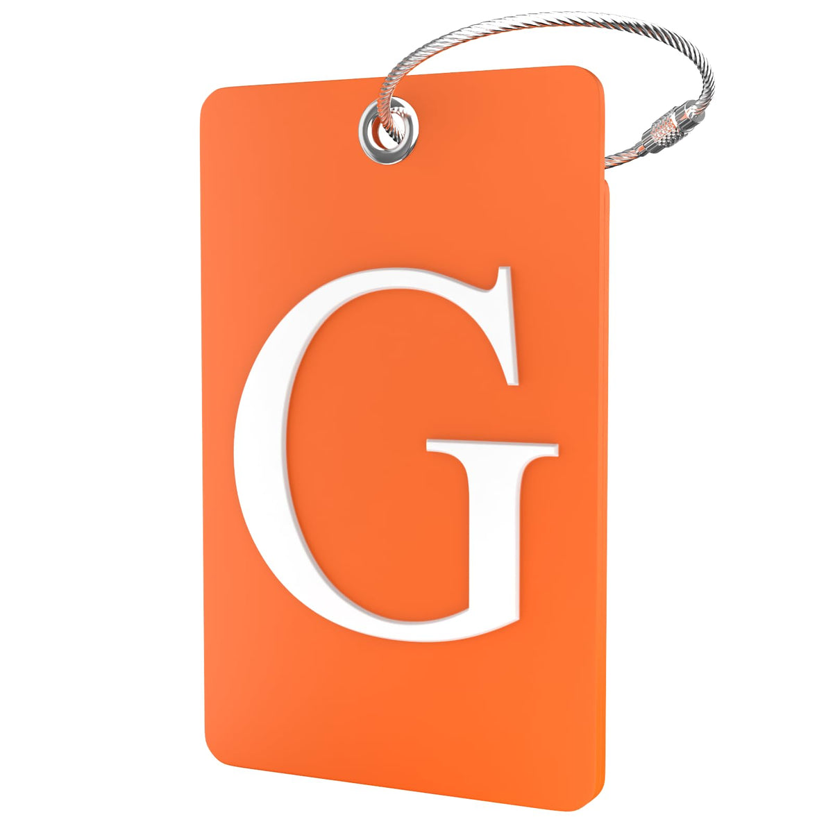 Shacke Luggage Tag for Suitcases – Initial Letter L, Bendable (Green)