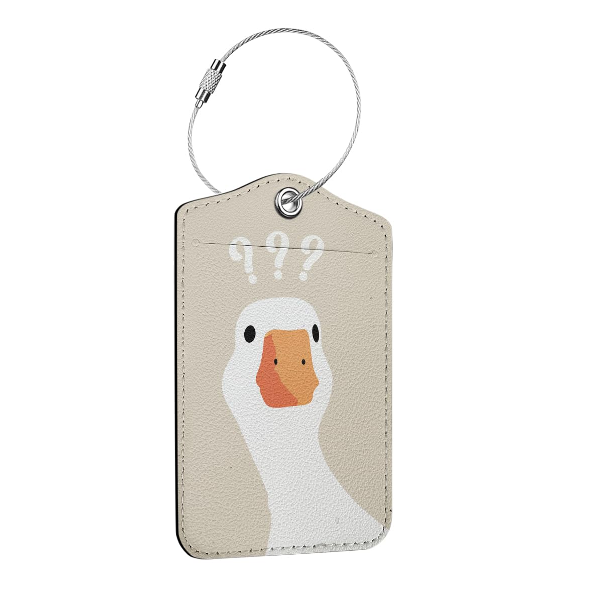 2 Pcs Funny Luggage Tag, Suitcase Tags with Privacy Flap and Metal Loop
