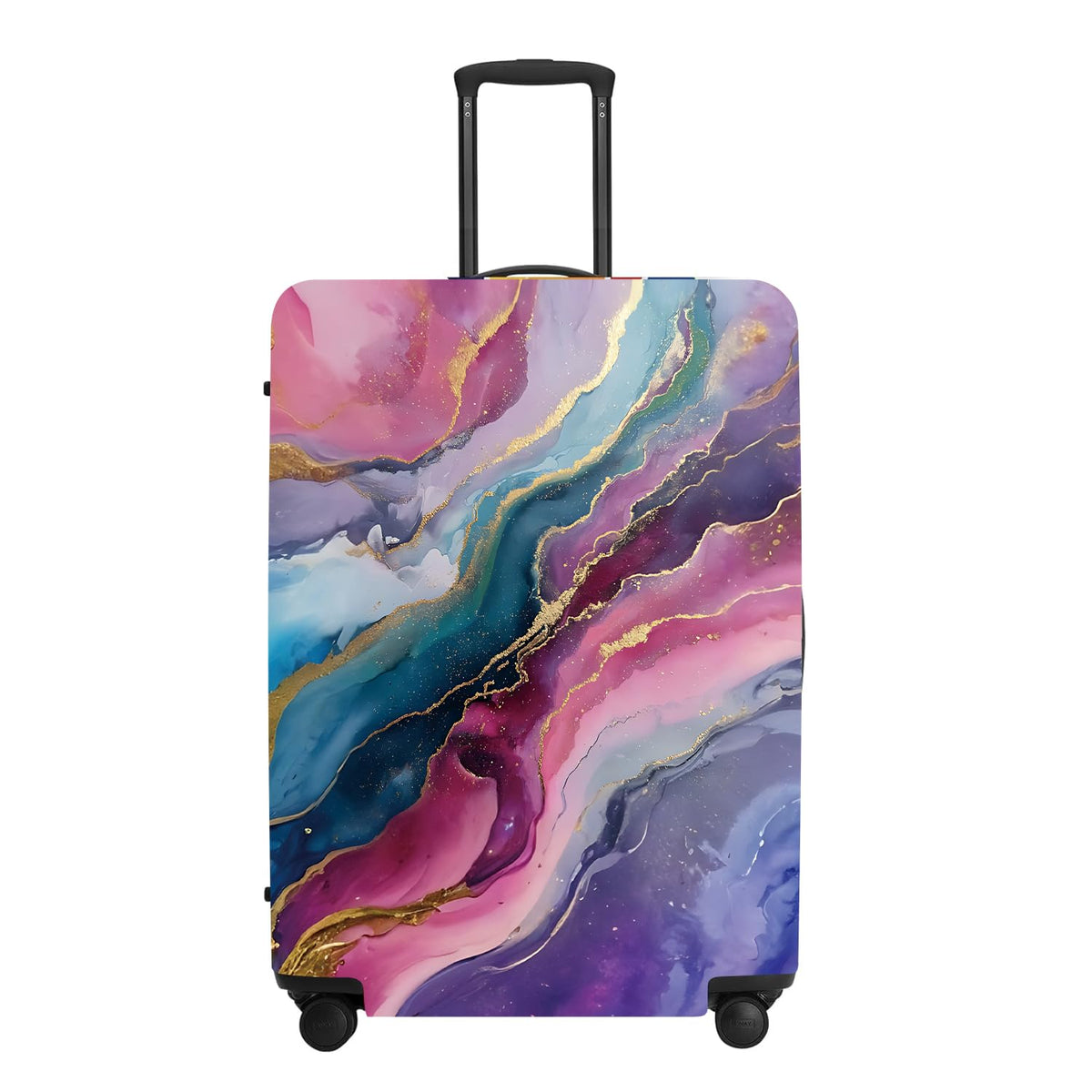 Cute Penguin "Mine" Luggage Cover Set, Cartoon Animal Print Waterproof Suitcase Protector, Travel Accessories
