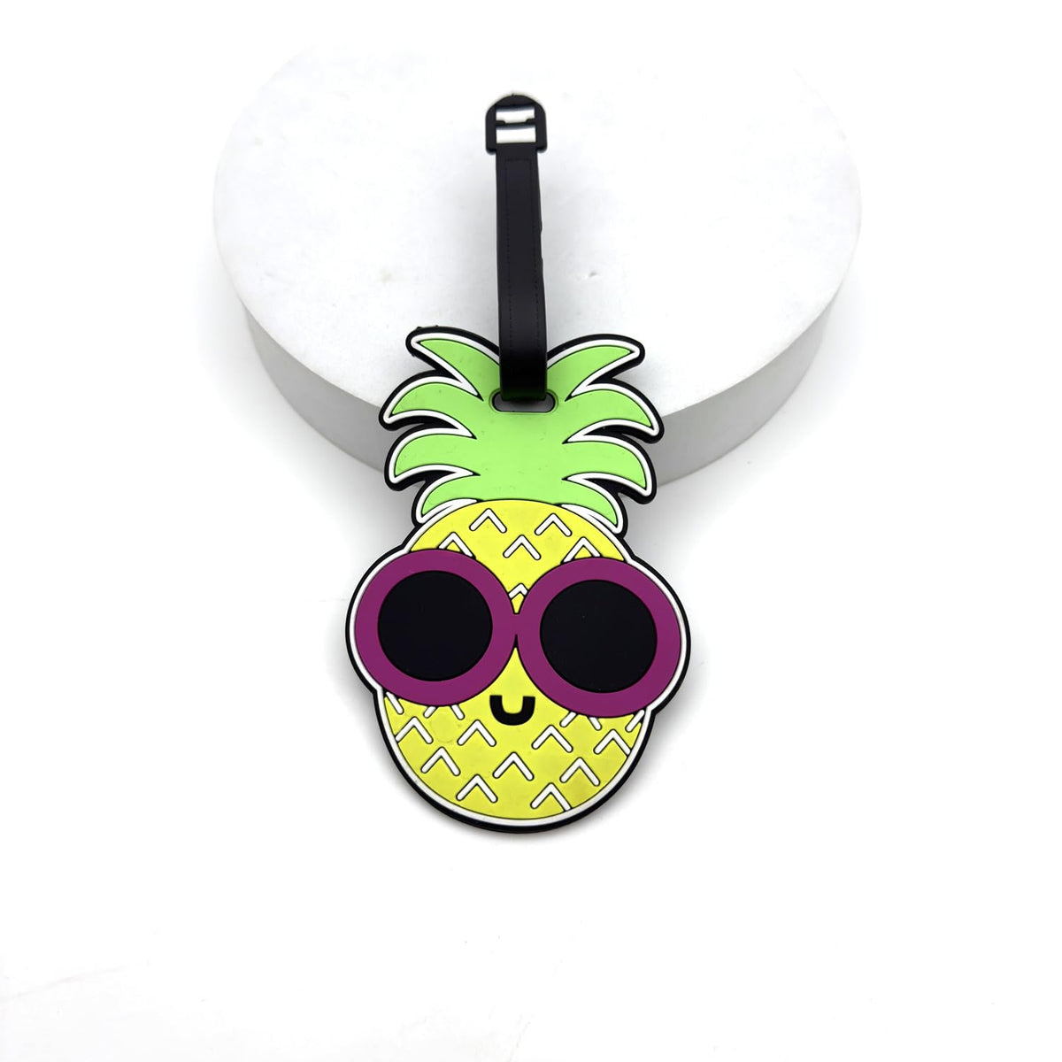 Cute Pink Pineapple Silicone Luggage Tag Travel Suitcase Bag Identifiers