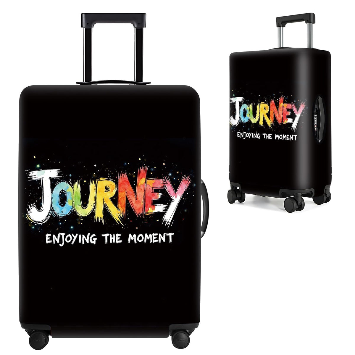 Cute Panda Luggage Cover – Bamboo Climbing Panda Suitcase Protector, Stretchable & Waterproof Travel Luggage Sleeve,M