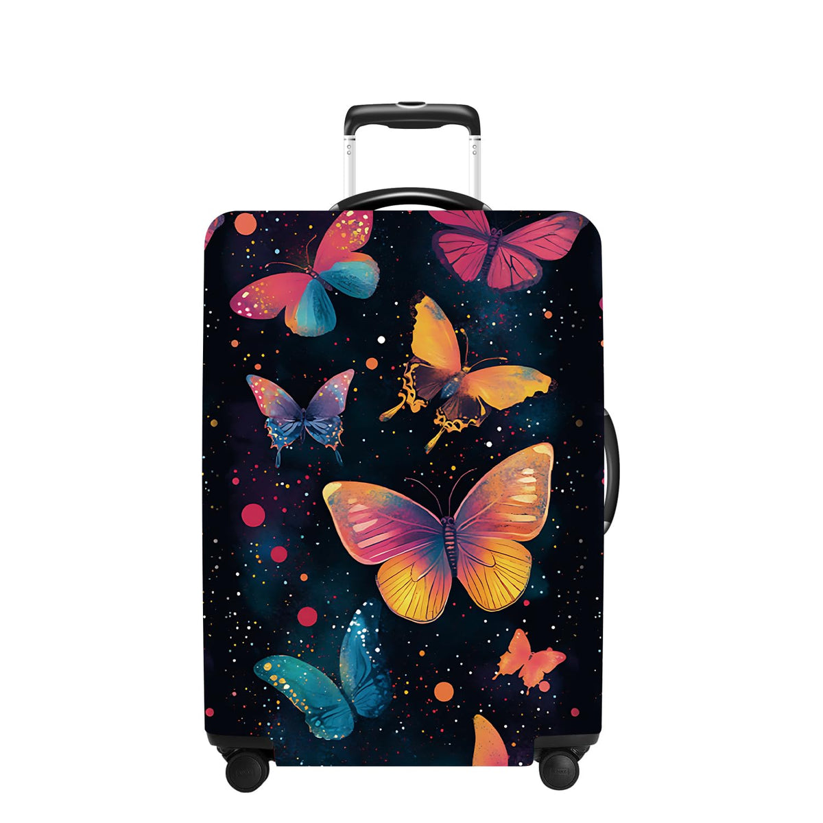 Tree Luggage Cover Washable Suitcase Cover Protector Fit 24-26 Inch Luggage Durable Travel Bag Cover with Zipper Closure M