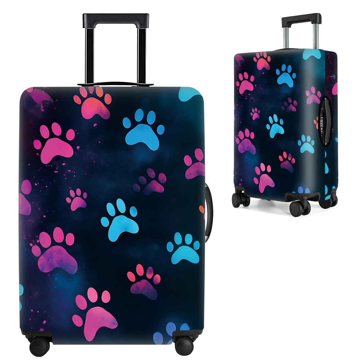 Cute Panda Luggage Cover – Bamboo Climbing Panda Suitcase Protector, Stretchable & Waterproof Travel Luggage Sleeve,M