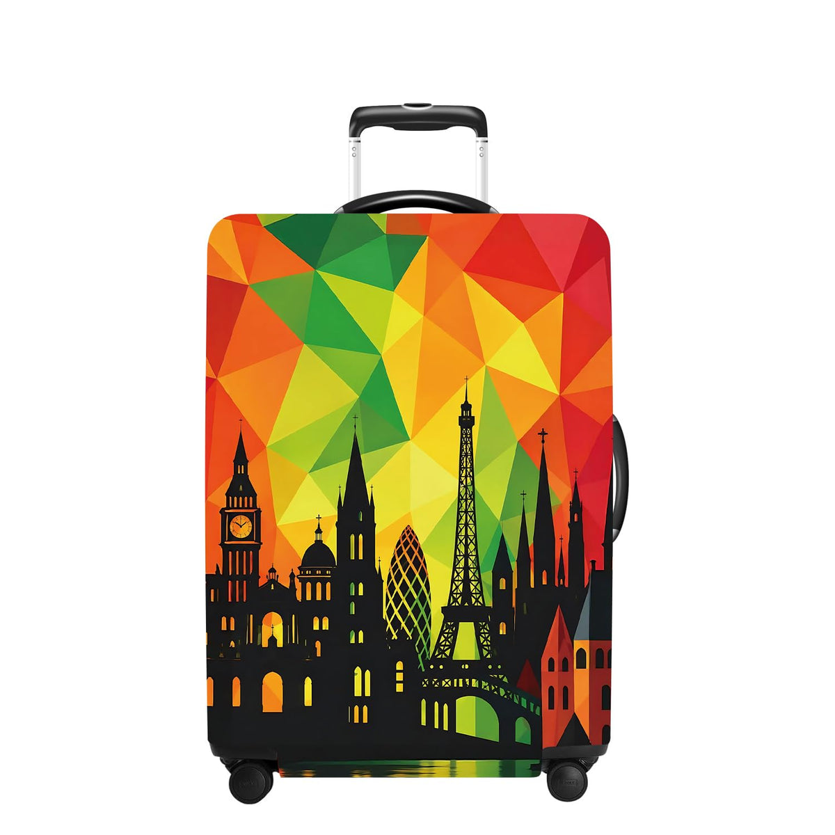 Pink Butterfly Luggage Cover Washable Suitcase Protector Anti-scratch Suitcase cover Fits 32-34 Inch Luggage XL