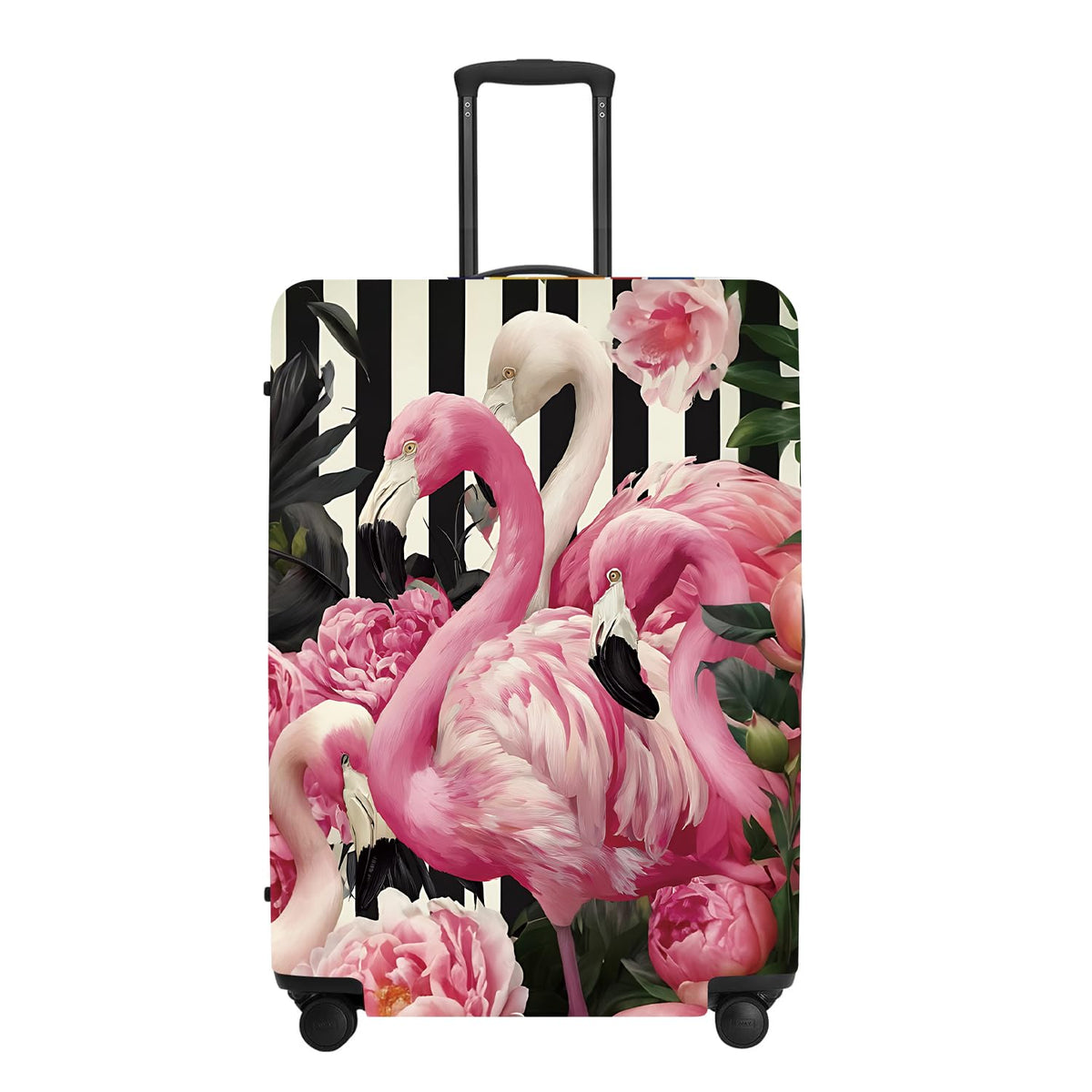 Cute Penguin "Mine" Luggage Cover Set, Cartoon Animal Print Waterproof Suitcase Protector, Travel Accessories