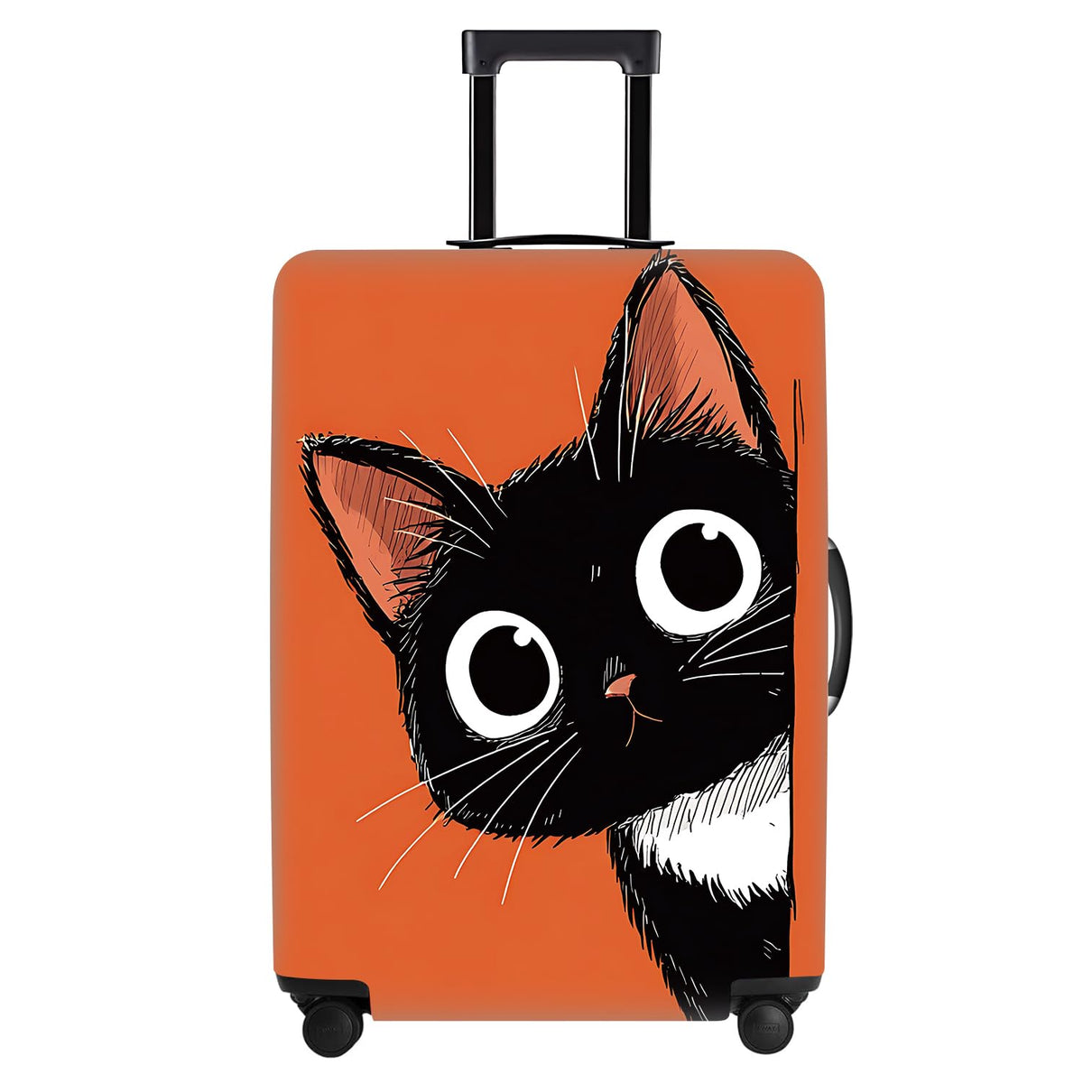 Cute Panda Luggage Cover – Bamboo Climbing Panda Suitcase Protector, Stretchable & Waterproof Travel Luggage Sleeve,M