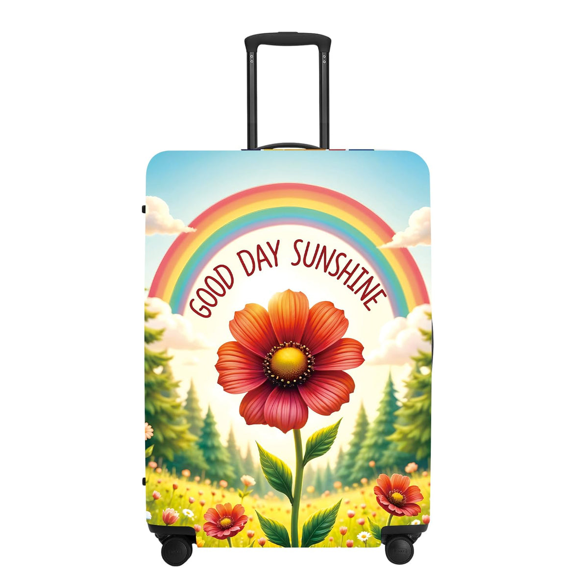 Cute Penguin "Mine" Luggage Cover Set, Cartoon Animal Print Waterproof Suitcase Protector, Travel Accessories
