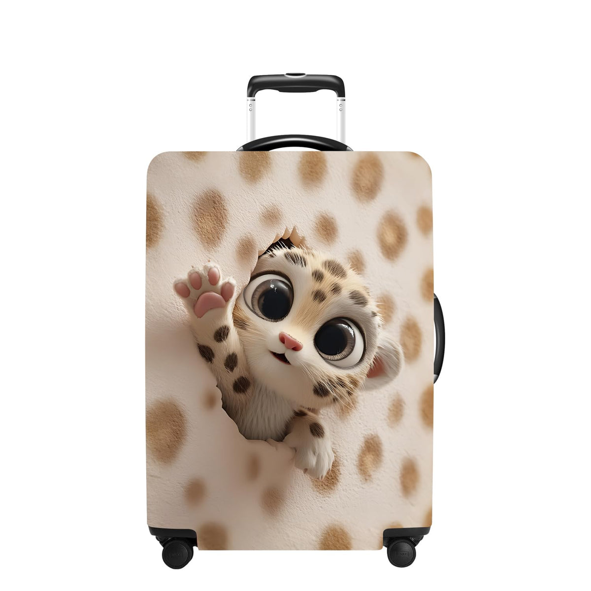 Tree Luggage Cover Washable Suitcase Cover Protector Fit 24-26 Inch Luggage Durable Travel Bag Cover with Zipper Closure M