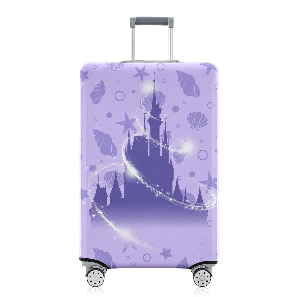 Fashion Accessory Travel Luggage Cover Fashion Girl Perfume and Lipstick and Heels Travel Suitcase Cover Anti-scratch Suitcase cover Fits 18-20 Inch