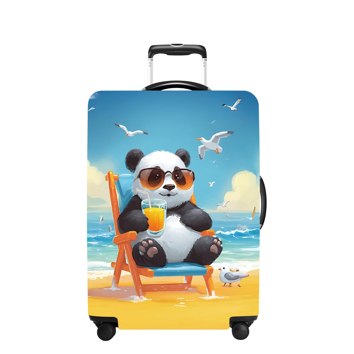 Tree Luggage Cover Washable Suitcase Cover Protector Fit 24-26 Inch Luggage Durable Travel Bag Cover with Zipper Closure M