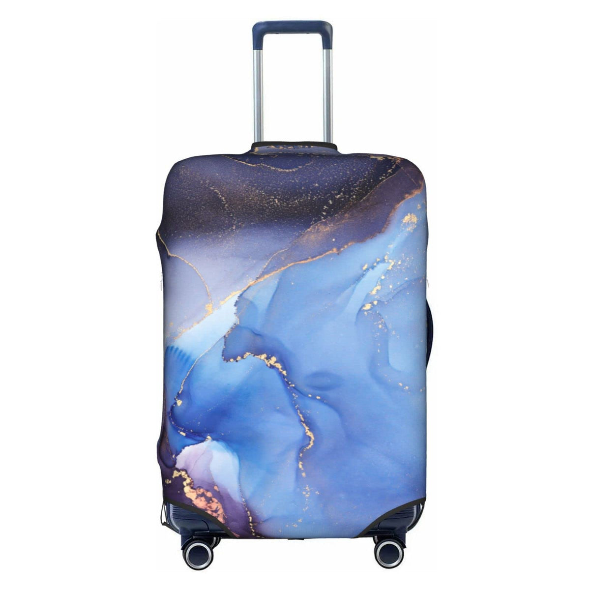 Tropical Beach Palm Tree Luggage Cover, Washable Elastic Baggage Protector, Anti-scratch Double-sided Zipper Closure for 25-28 Inch Wheeled Suitcase