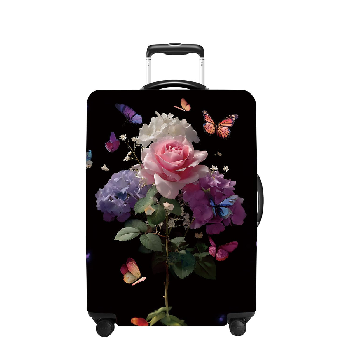Tree Luggage Cover Washable Suitcase Cover Protector Fit 24-26 Inch Luggage Durable Travel Bag Cover with Zipper Closure M