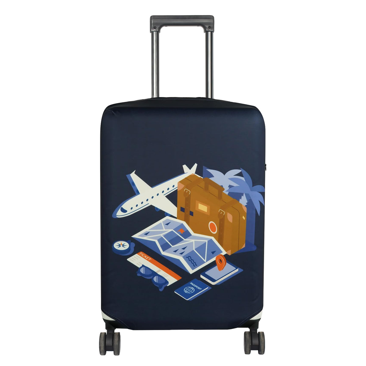 HYPER VENTURE Travel Luggage Cover Suitcase Protector Fits 23-26 Inch, M