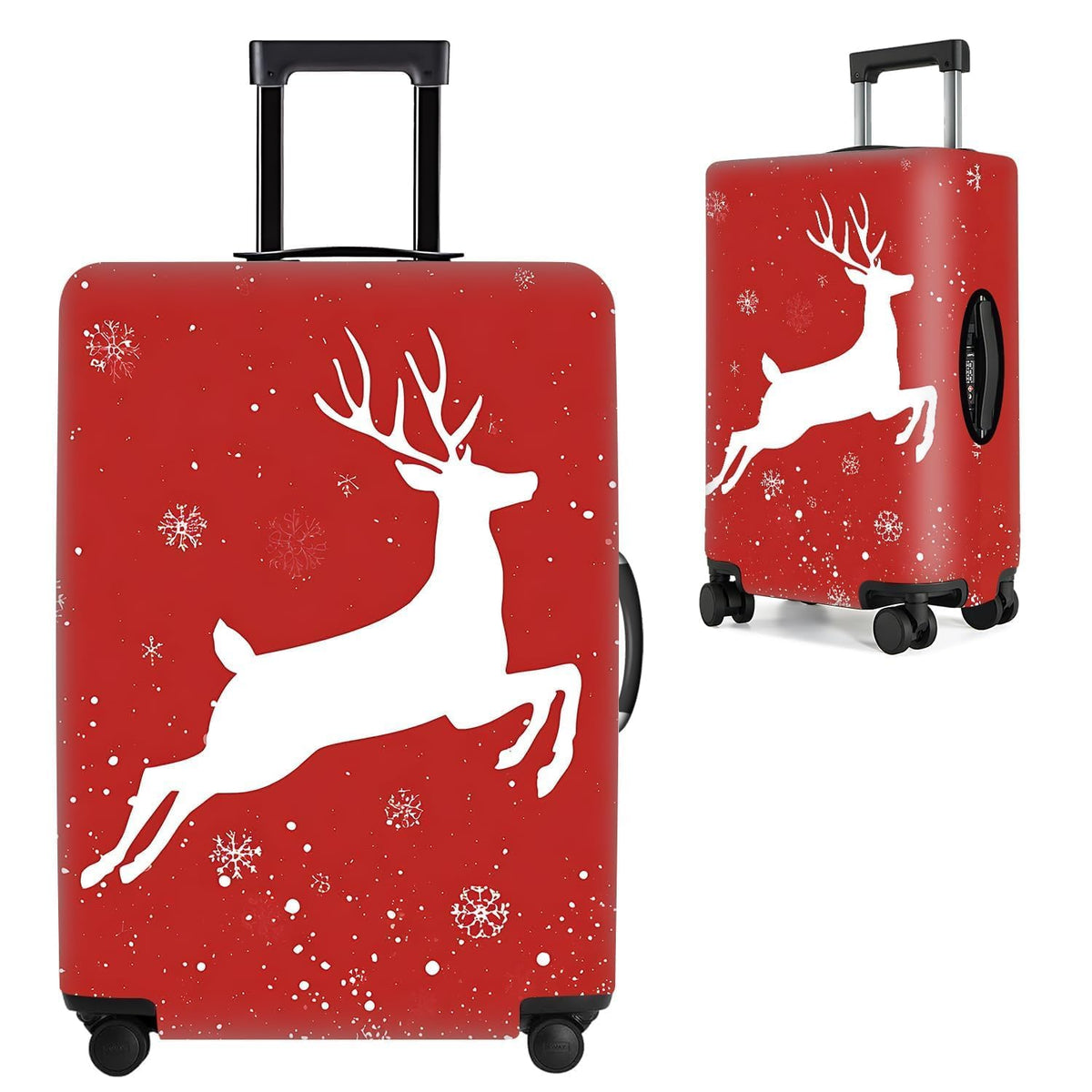 Cute Panda Luggage Cover – Bamboo Climbing Panda Suitcase Protector, Stretchable & Waterproof Travel Luggage Sleeve,M