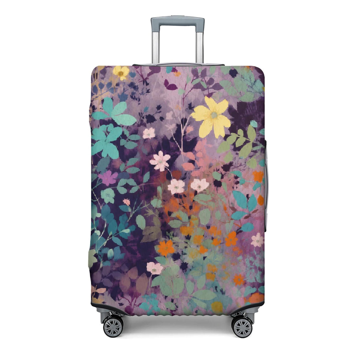 Fashion Accessory Travel Luggage Cover Fashion Girl Perfume and Lipstick and Heels Travel Suitcase Cover Anti-scratch Suitcase cover Fits 18-20 Inch