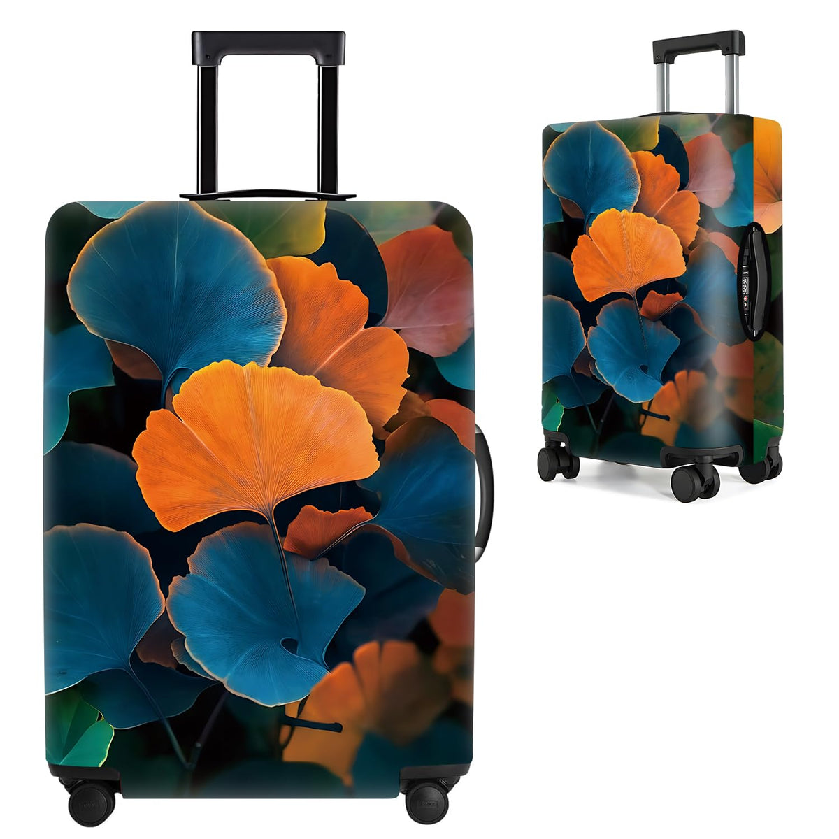 Cute Panda Luggage Cover – Bamboo Climbing Panda Suitcase Protector, Stretchable & Waterproof Travel Luggage Sleeve,M