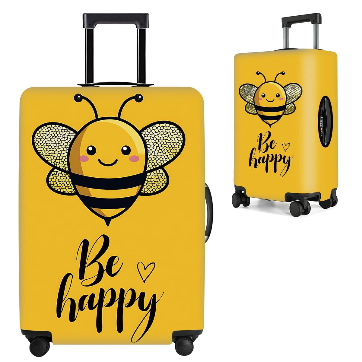 Cute Panda Luggage Cover – Bamboo Climbing Panda Suitcase Protector, Stretchable & Waterproof Travel Luggage Sleeve,M