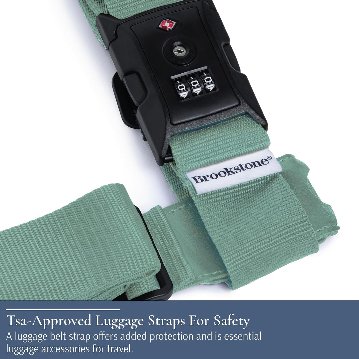 Brookstone Luggage Strap 2-in-1 TSA-Approved Expandable Strap