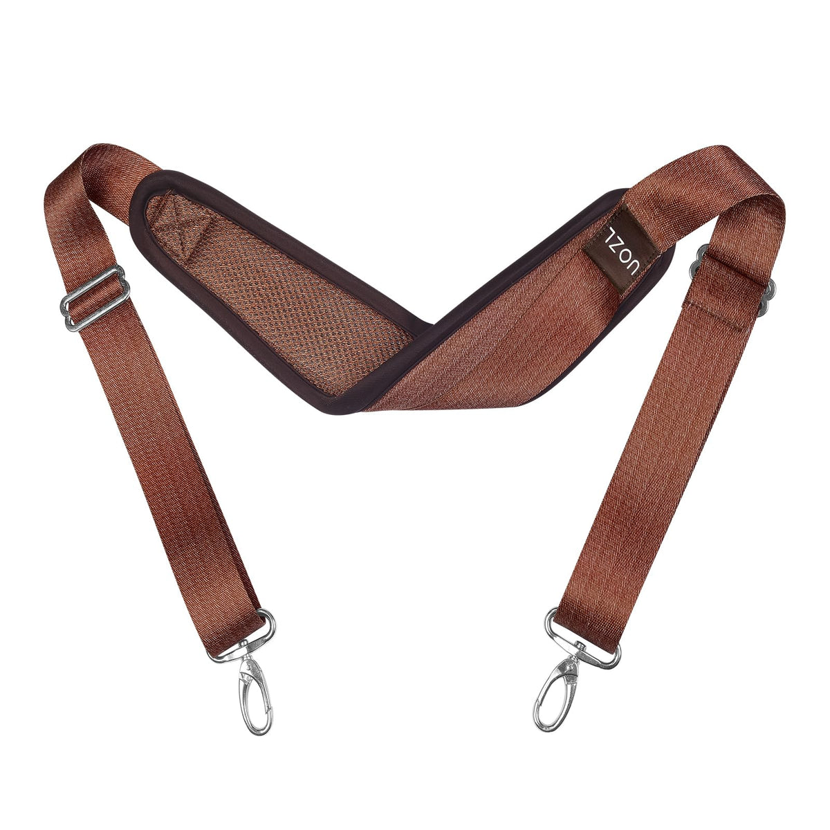 59 Inch Shoulder Straps, Soft with Ultra-Thick Fixed Shoulder Pad, Two Way Independently Adjustable Buckle Replacement Straps for Laptop Bag Messenger Bag Tool Bag Luggage,Black