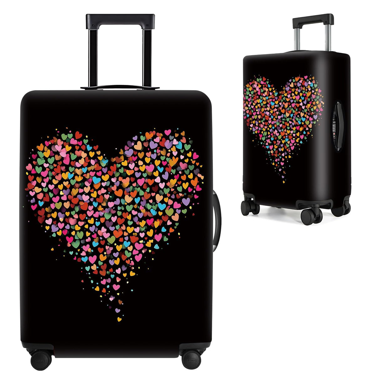Cute Panda Luggage Cover – Bamboo Climbing Panda Suitcase Protector, Stretchable & Waterproof Travel Luggage Sleeve,M