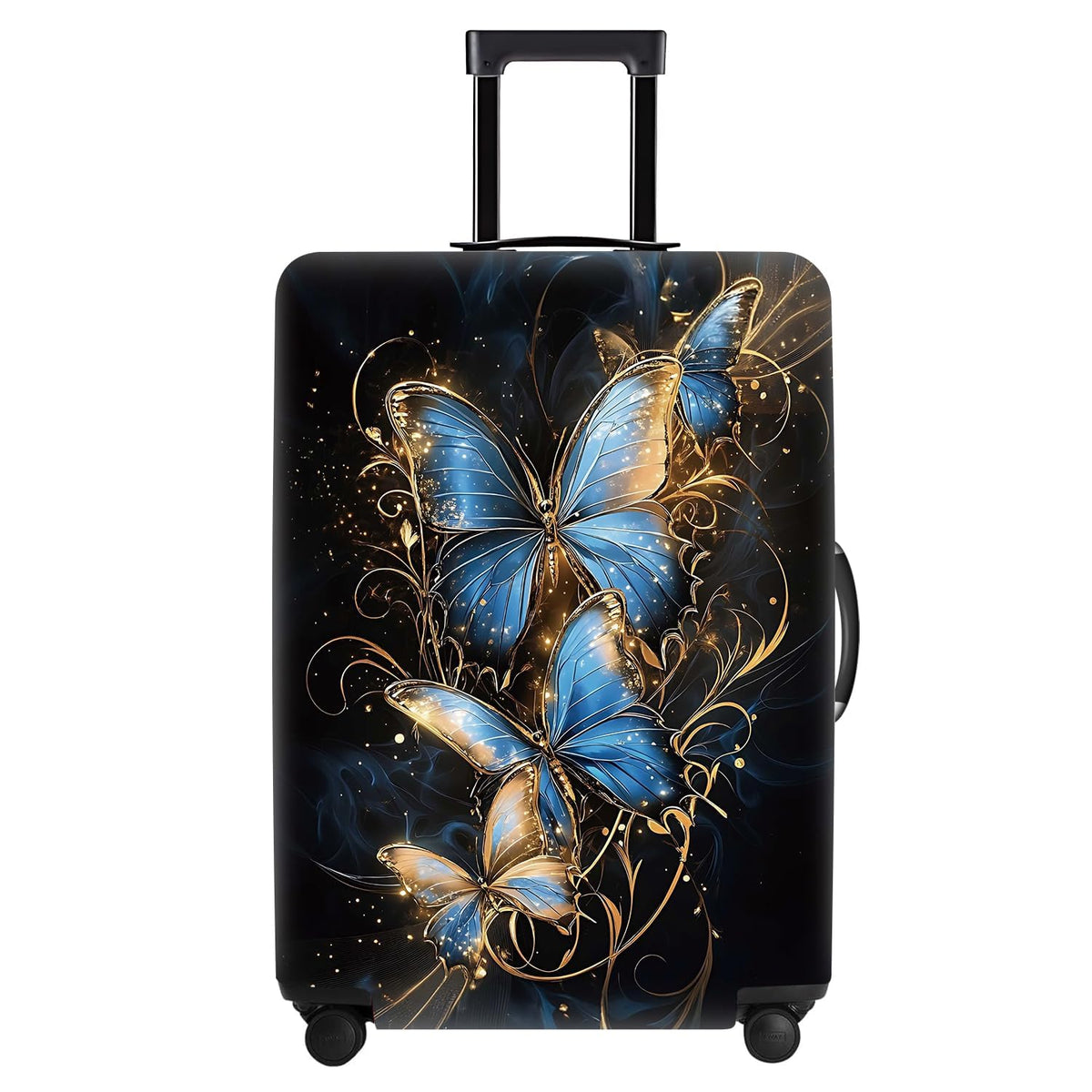 Cute Panda Luggage Cover – Bamboo Climbing Panda Suitcase Protector, Stretchable & Waterproof Travel Luggage Sleeve,M