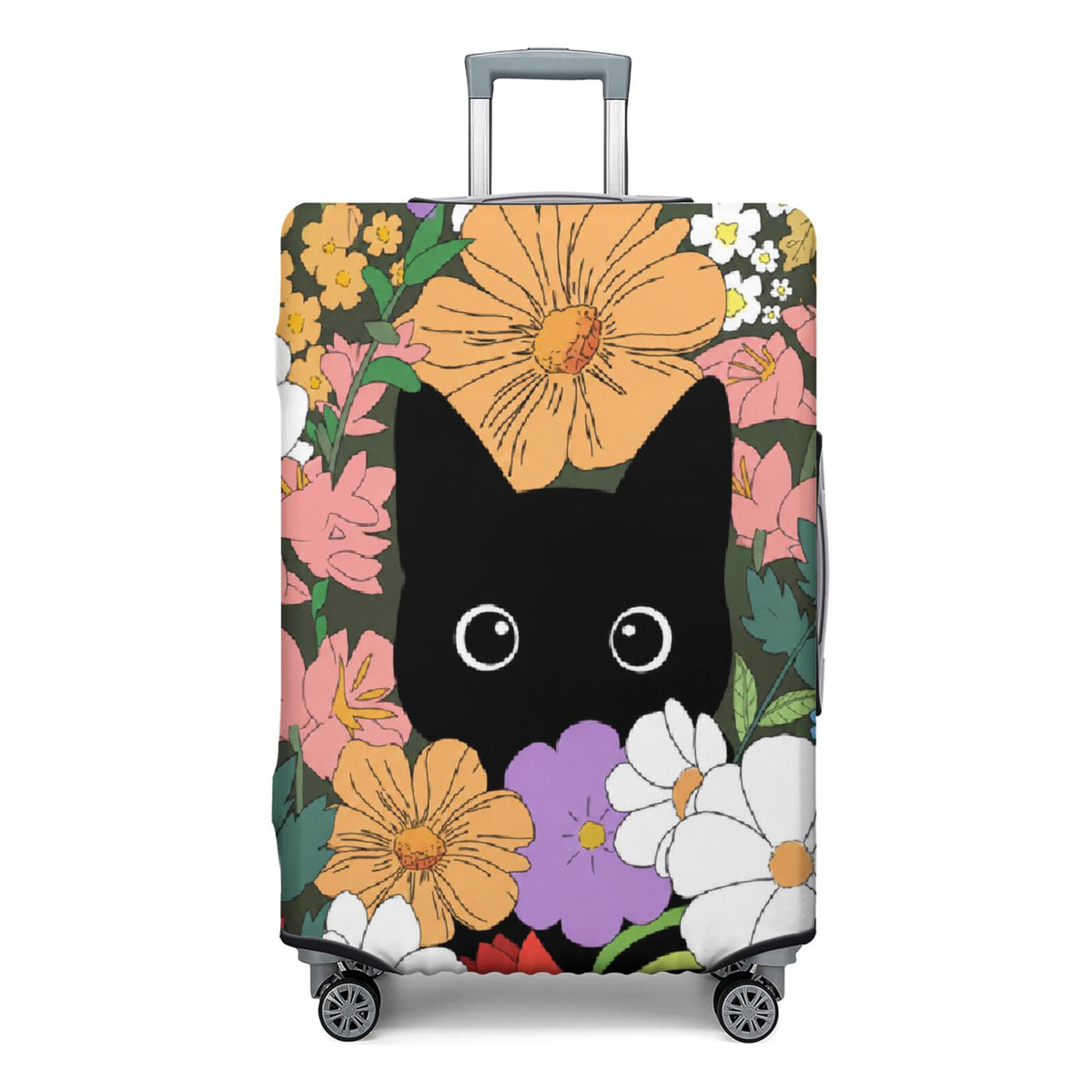Fashion Accessory Travel Luggage Cover Fashion Girl Perfume and Lipstick and Heels Travel Suitcase Cover Anti-scratch Suitcase cover Fits 18-20 Inch