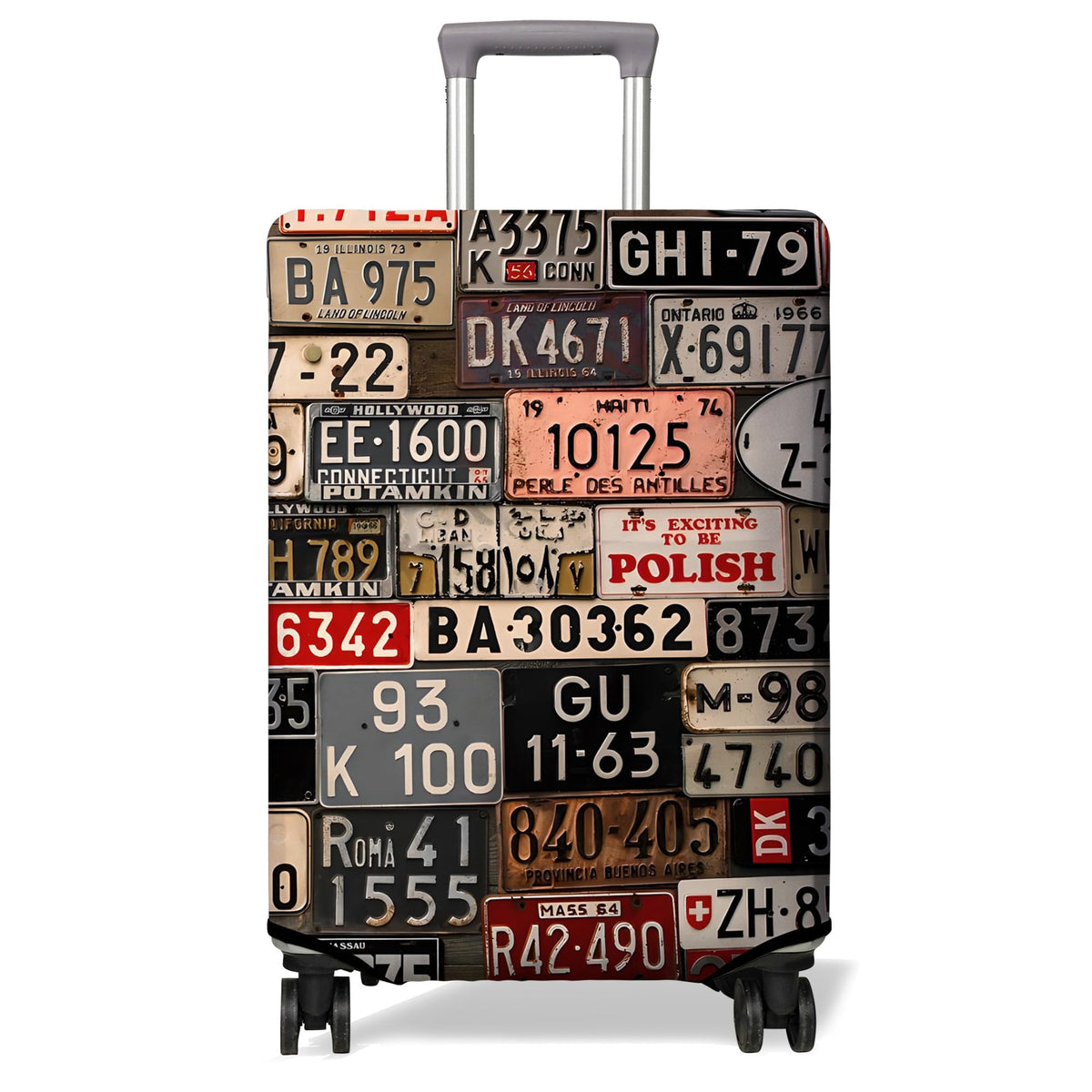 Travel Luggage Cover Suitcase Protector Fits 18-32 Inch Wheel Covers PatternedTravel Related Items Flower Luggage Protector Elastic M