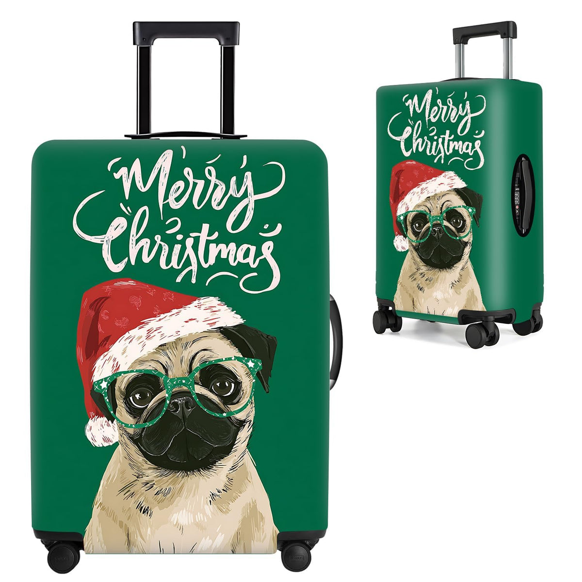 Cute Panda Luggage Cover – Bamboo Climbing Panda Suitcase Protector, Stretchable & Waterproof Travel Luggage Sleeve,M