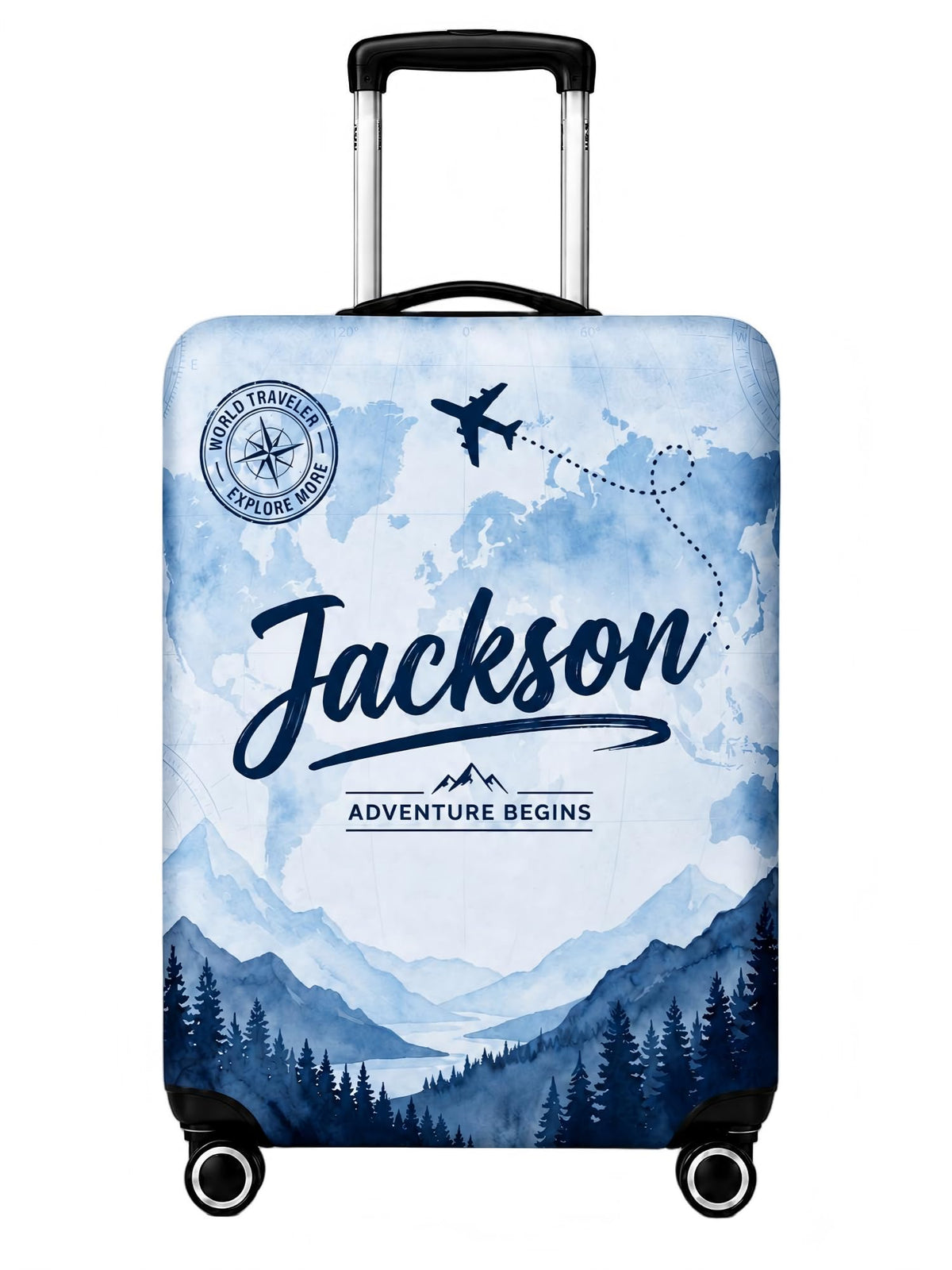 Custom Luggage Cover 18-32 Inch with Photo, Name, Text or Logo