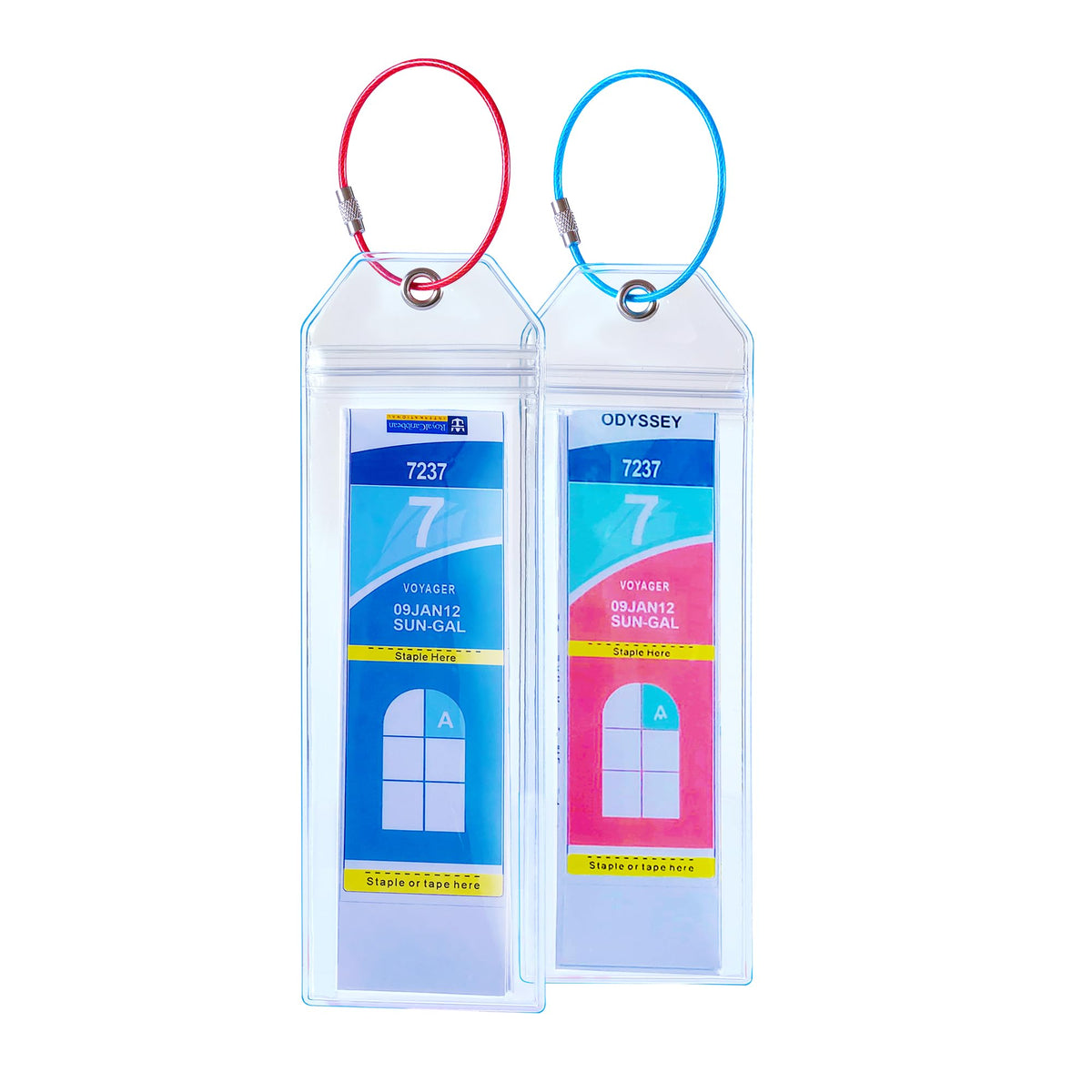 Cruise Luggage Tag Holder for Royal Caribbean & Celebrity 5 Pack, Cruise Ship Essentials 2026 Waterproof, Cruise Must Haves Durable