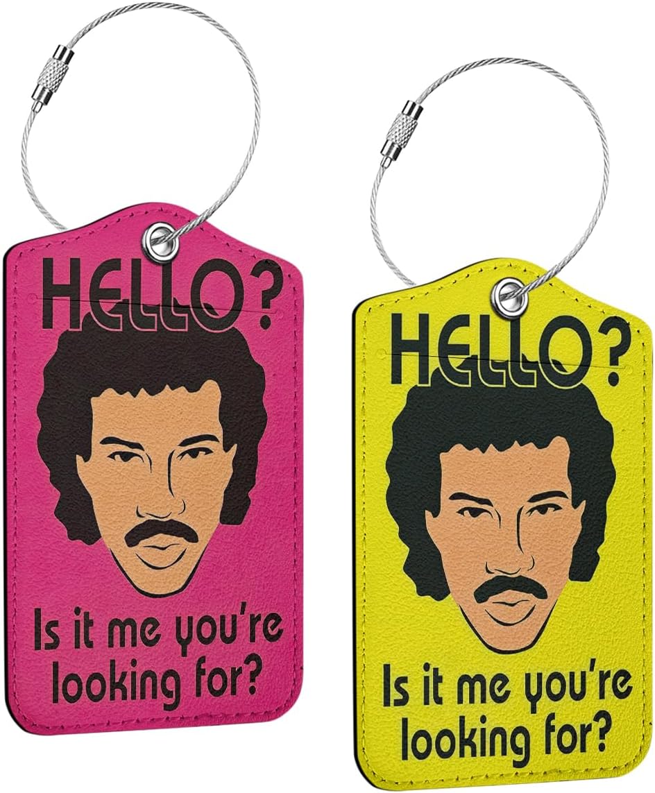 2 Pcs Funny Luggage Tag, Suitcase Tags with Privacy Flap and Metal Loop
