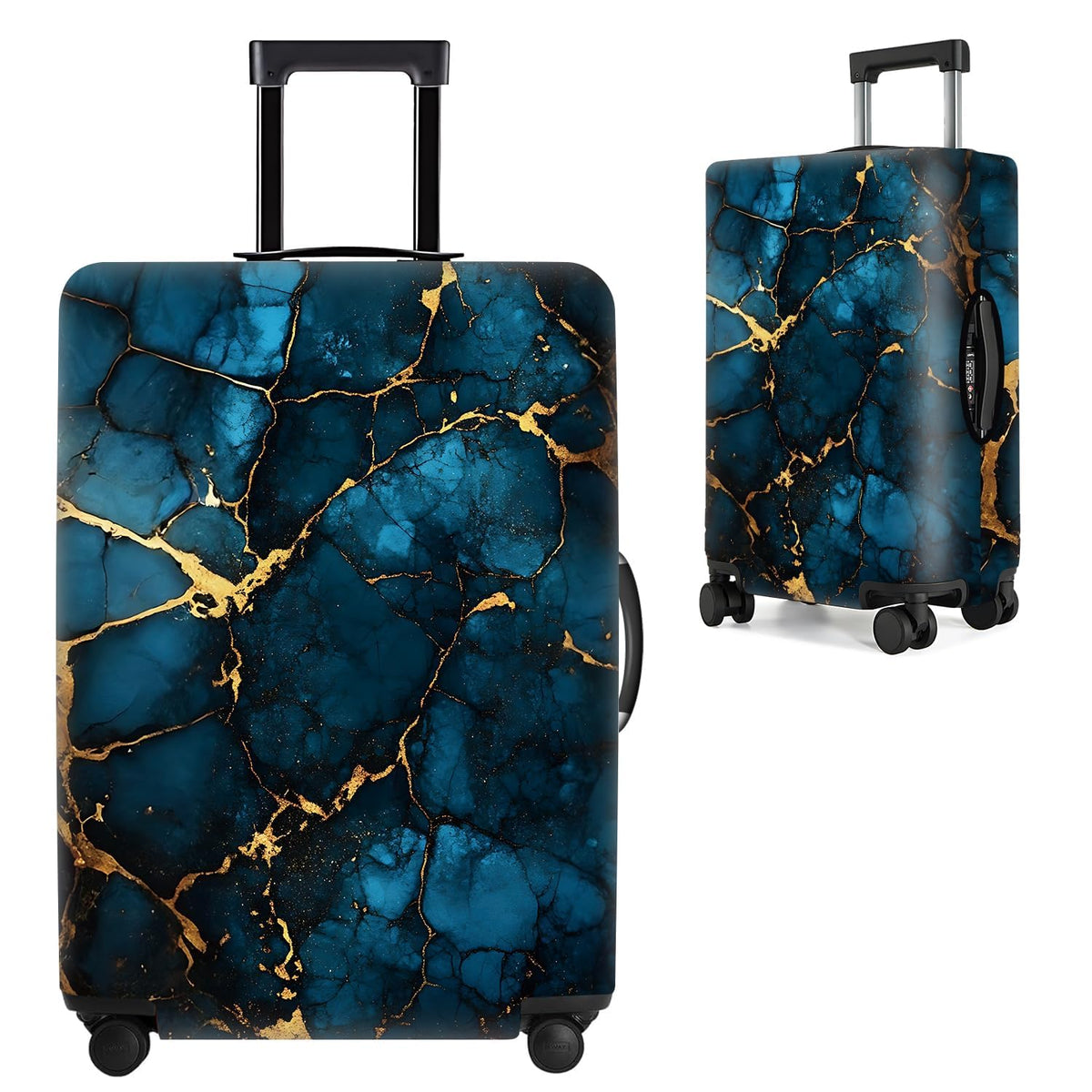 Cute Panda Luggage Cover – Bamboo Climbing Panda Suitcase Protector, Stretchable & Waterproof Travel Luggage Sleeve,M
