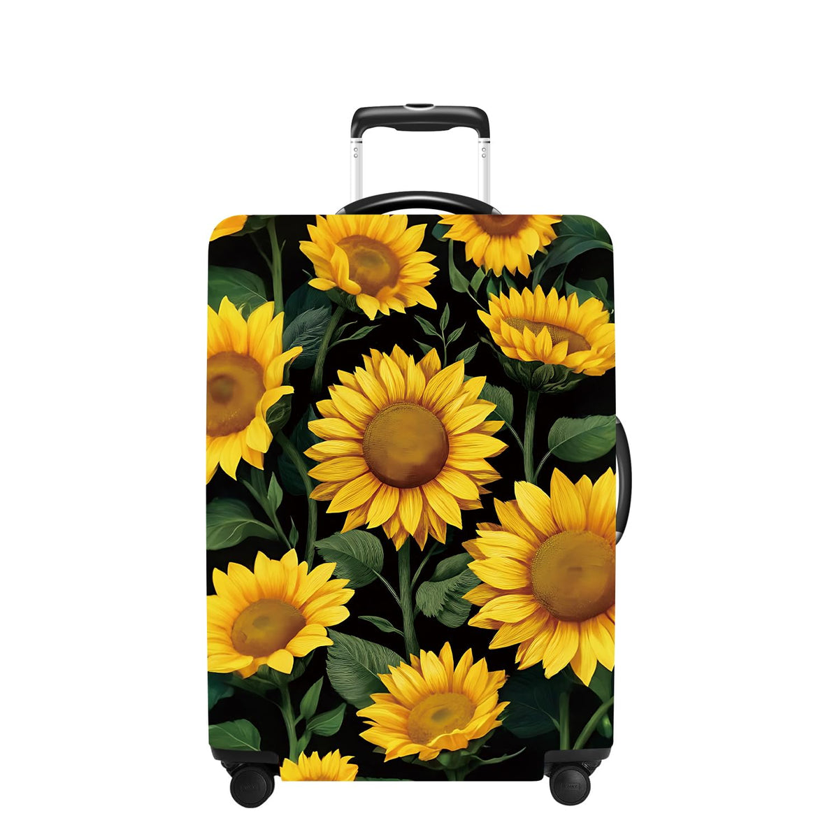 Tree Luggage Cover Washable Suitcase Cover Protector Fit 24-26 Inch Luggage Durable Travel Bag Cover with Zipper Closure M