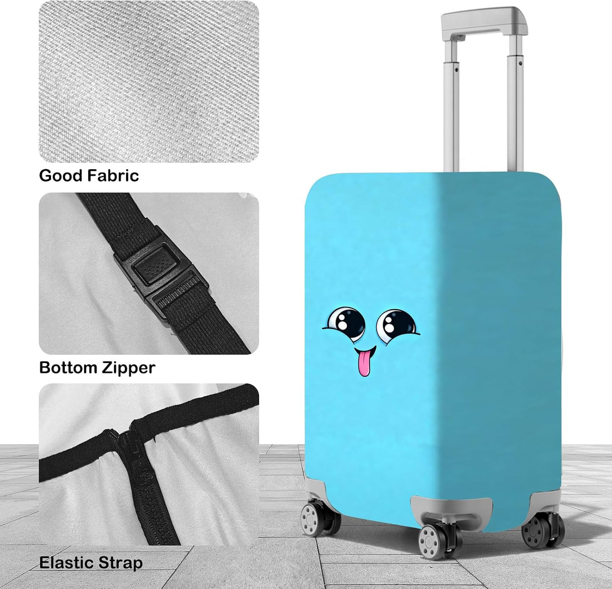 Nuxovilar Luggage Cover Suitcase Protector 32-34 Inch (polyester)