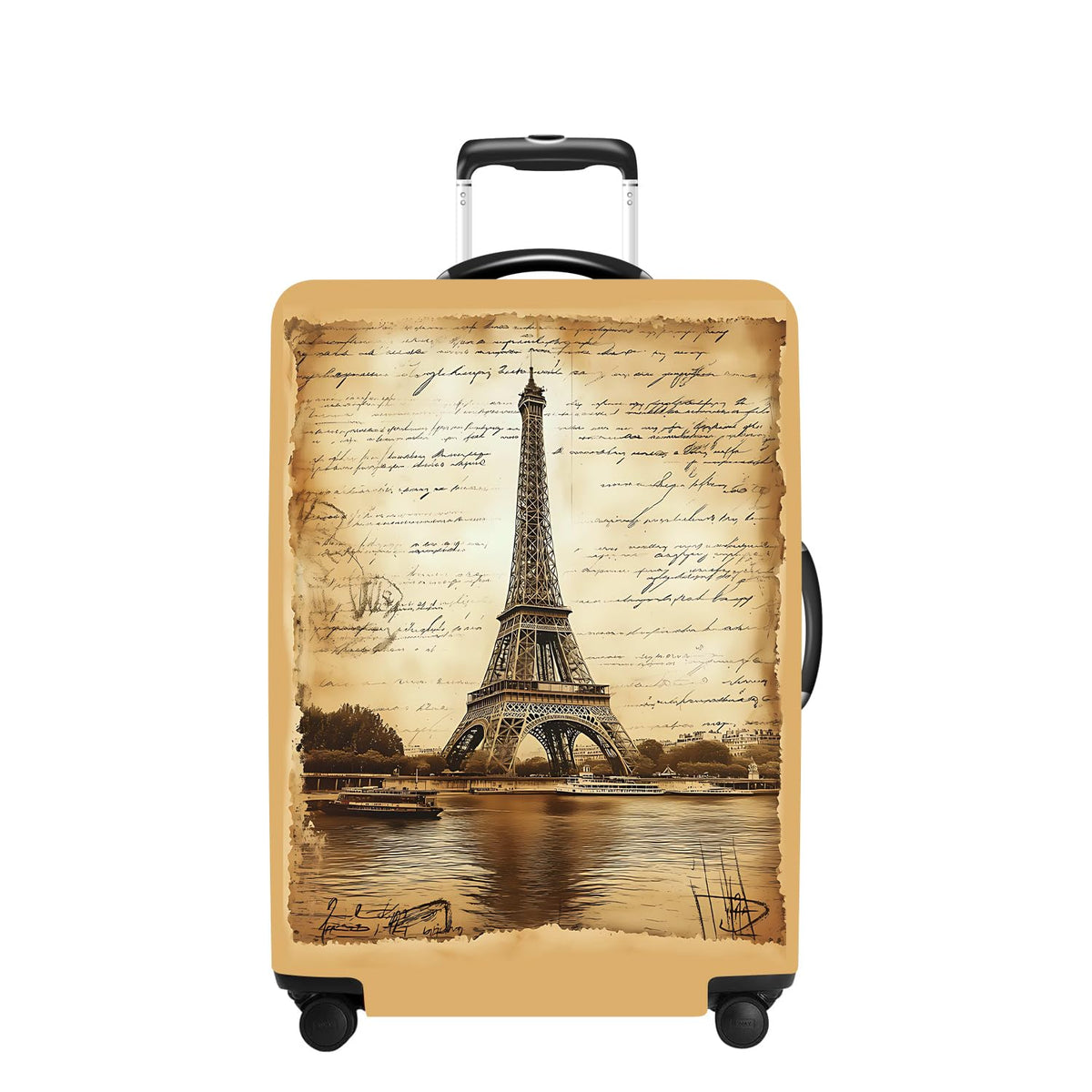 Pink Butterfly Luggage Cover Washable Suitcase Protector Anti-scratch Suitcase cover Fits 32-34 Inch Luggage XL