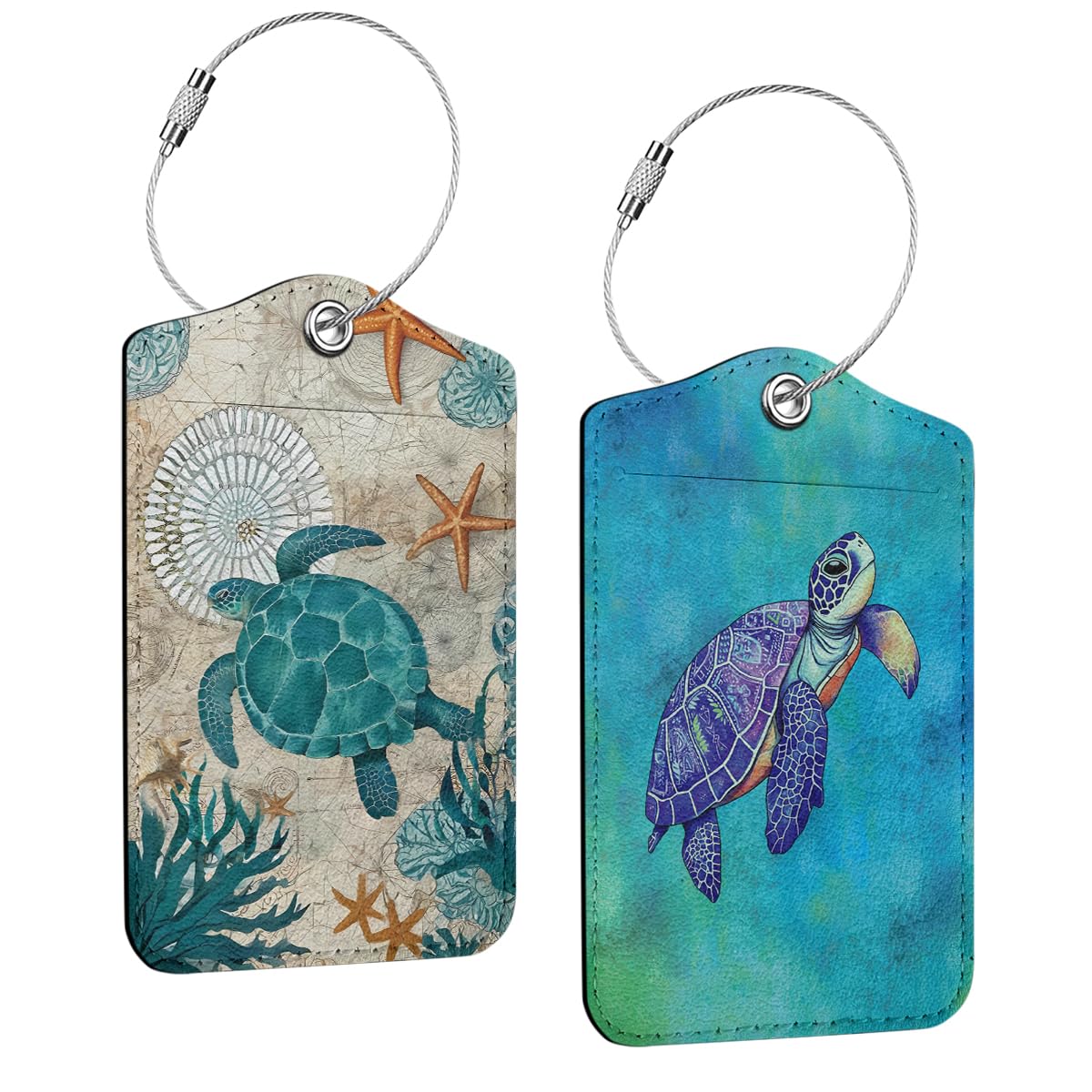 2 Pcs Funny Luggage Tag, Suitcase Tags with Privacy Flap and Metal Loop