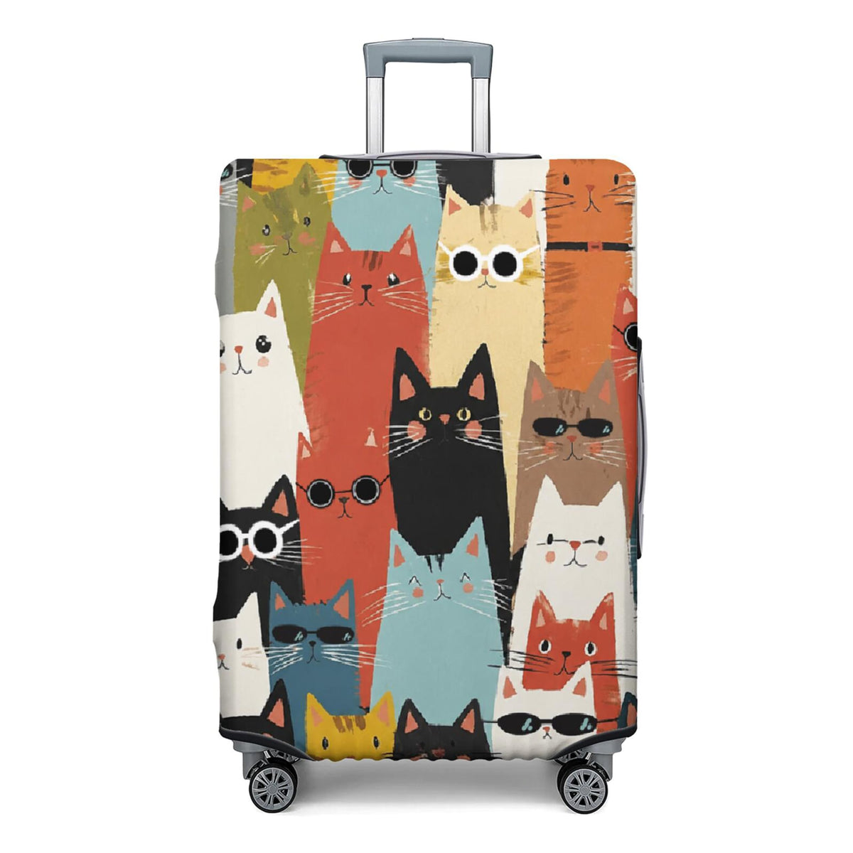 Fashion Accessory Travel Luggage Cover Fashion Girl Perfume and Lipstick and Heels Travel Suitcase Cover Anti-scratch Suitcase cover Fits 18-20 Inch