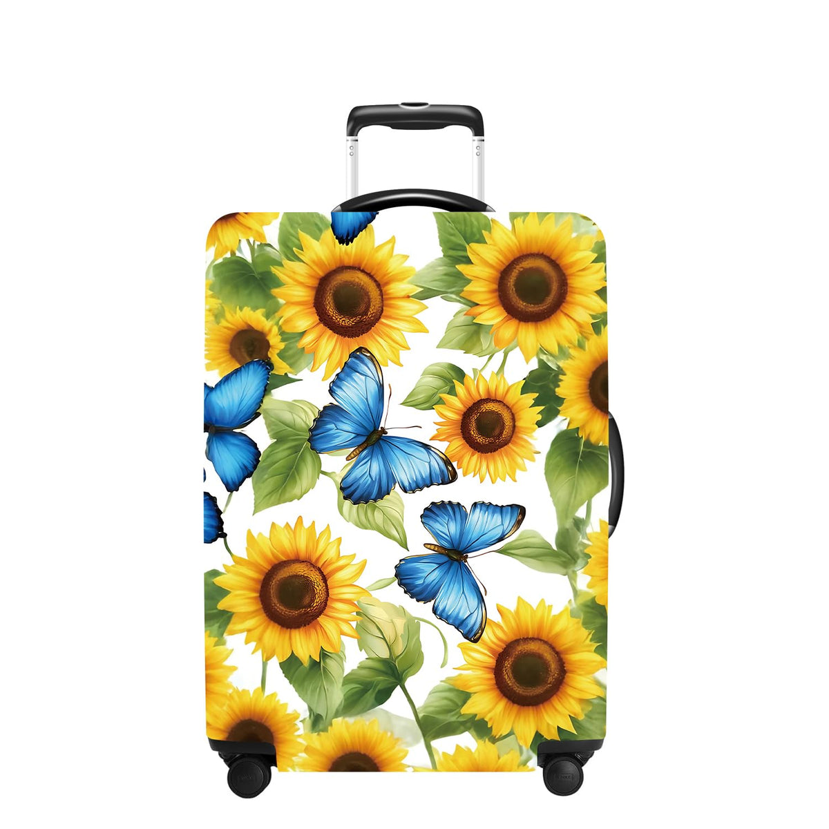 Tree Luggage Cover Washable Suitcase Cover Protector Fit 24-26 Inch Luggage Durable Travel Bag Cover with Zipper Closure M