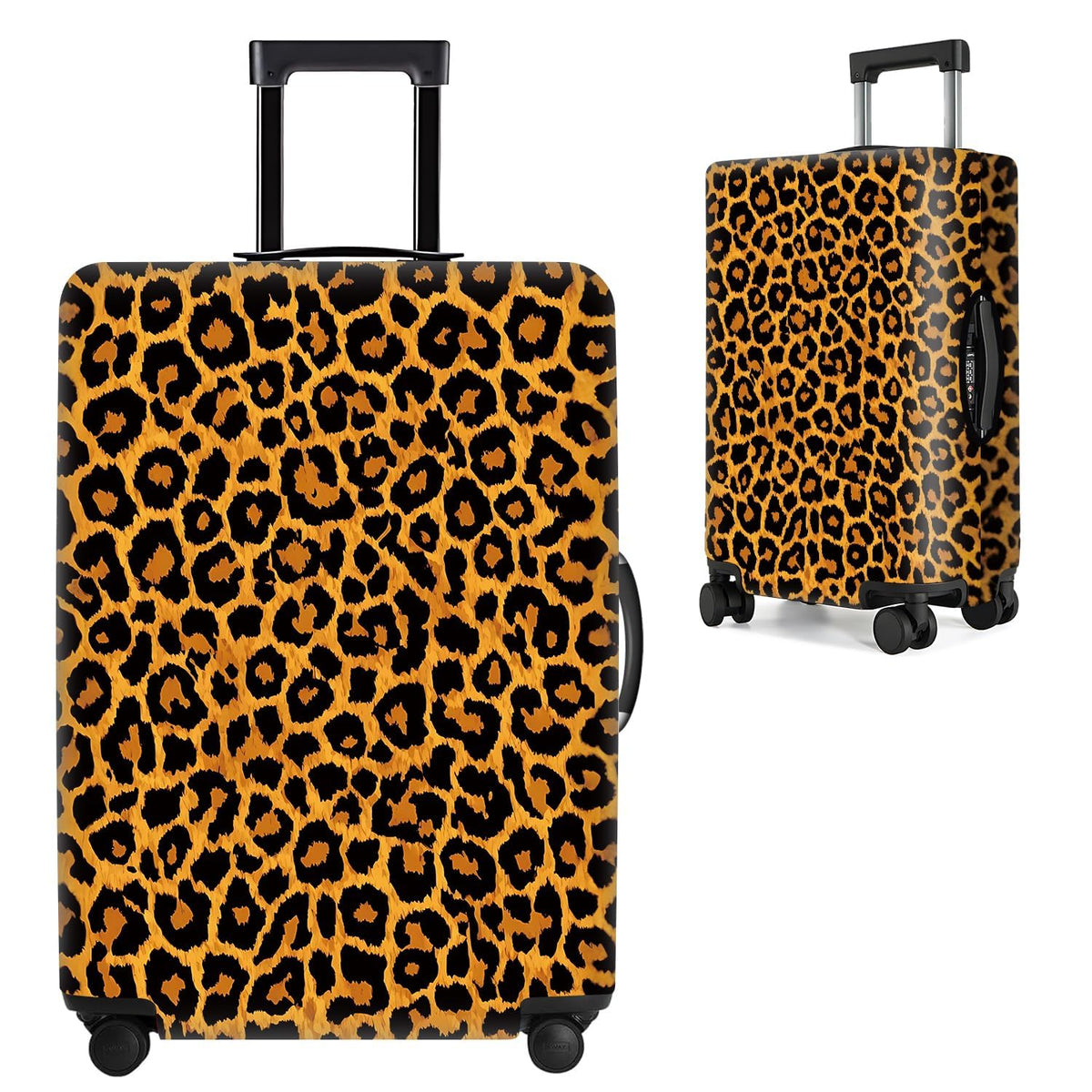 Cute Panda Luggage Cover – Bamboo Climbing Panda Suitcase Protector, Stretchable & Waterproof Travel Luggage Sleeve,M