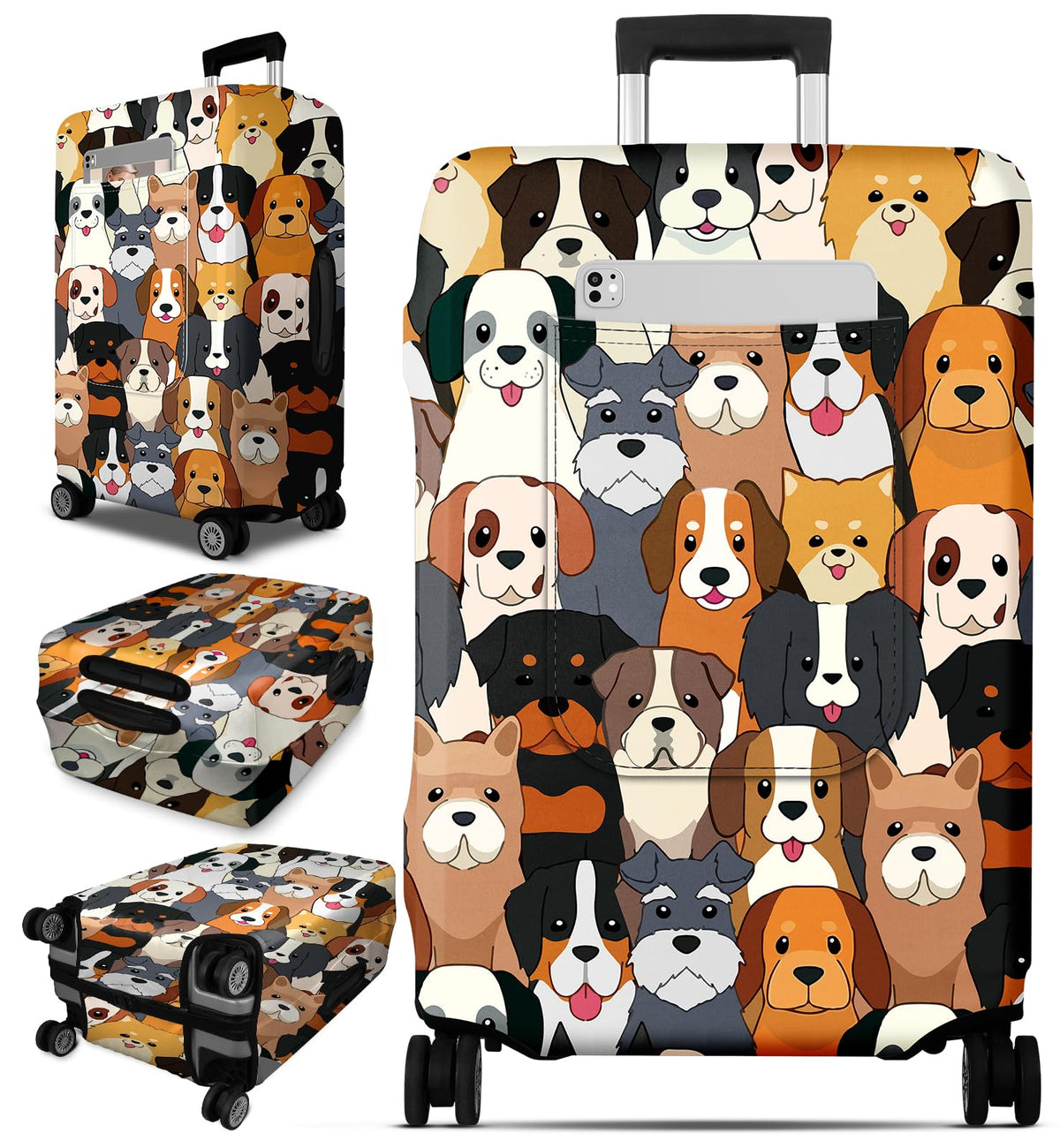 Slohif Luggage Cover for Suitcase Tsa Approved Protector - Butterfly Luggage Sleeve Large Suit Case Cover Travel Stretch Baggage Case Protective Washable Fit 21-23 Inch